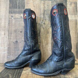Olathe 6344 Vintage Tall Buckaroo Cowboy Boots Mens 7.5 D